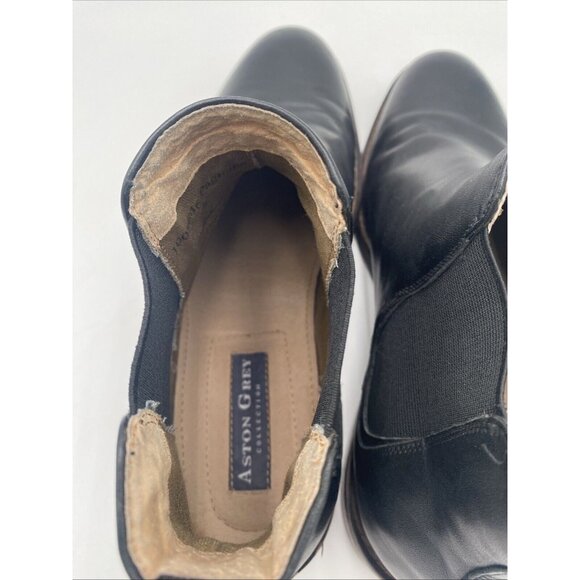 Men Aston Grey Black Leather Chelsea Boot Sz 9.5 Model 2705 Pagliaga Ankle Boots main image 2